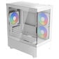 Aerocool Viewport Mini PC case, Mini Tower, Micro-ATX, RGB, Tempered Glass - white