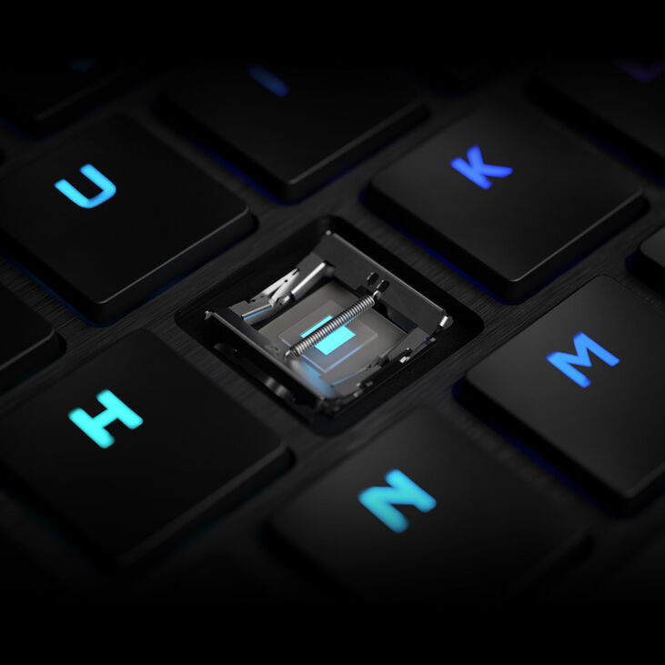 Corsair K100 RGB AIR Wireless Ultra-Thin Mechanical Gaming Keyboard, Cherry MX Speed - Black, DE image number 8