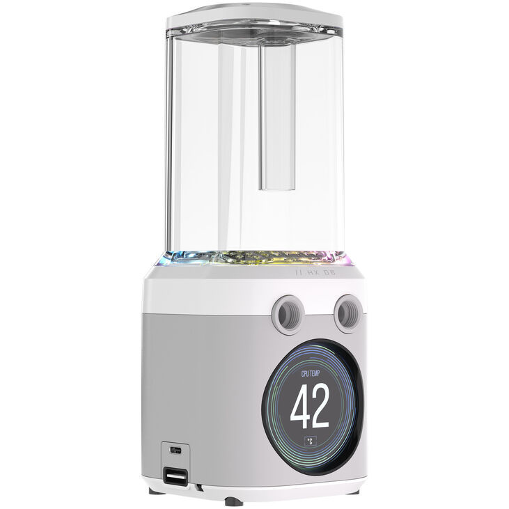 Corsair iCUE Link XD6 RGB Elite LCD Pump Reservoir Combo - white image number 1