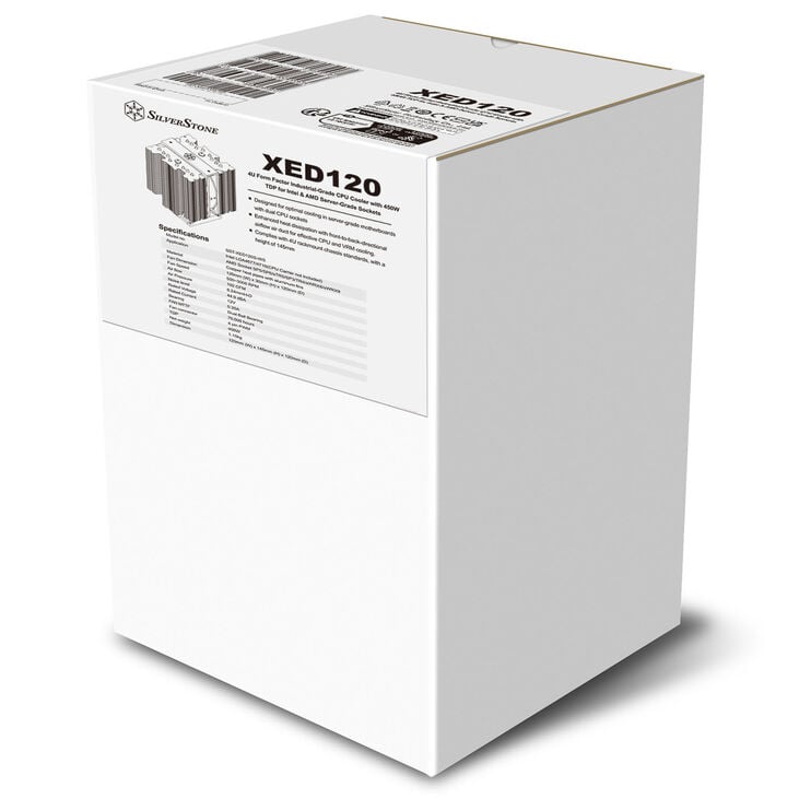SilverStone SST-XED120S-WS CPU-Kühler, LGA 4677, 4U-Formfaktor - silber image number 14
