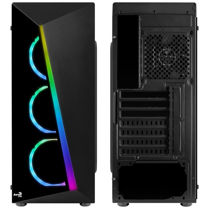 Aerocool Shard Tempered Glass Midi-Tower - schwarz image number 2