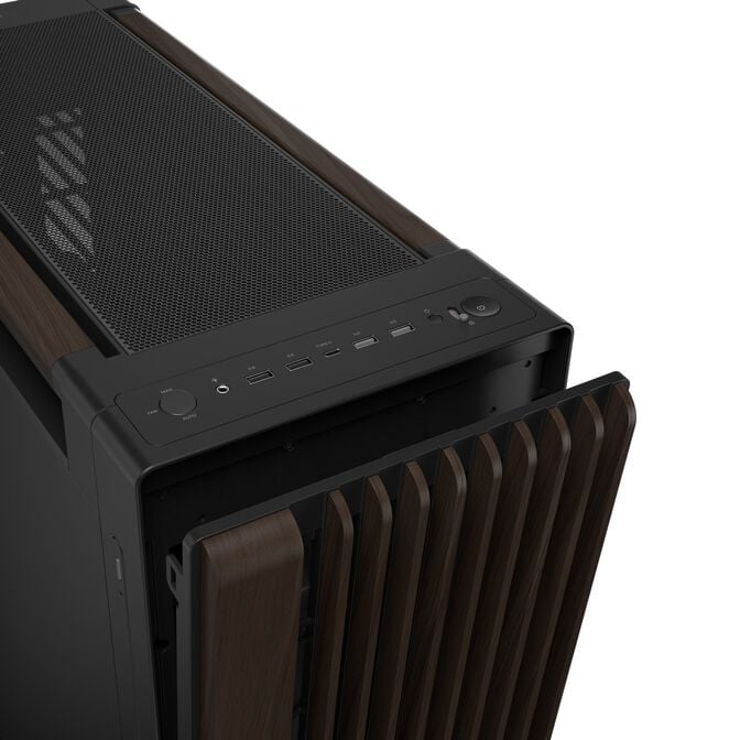 ASUS ProArt PA602 PC-Geh&auml;use, Midi-Tower, E-ATX - schwarz/braun, Holz image number 9