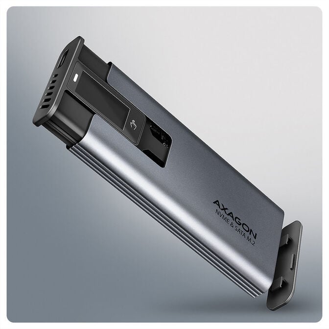 AXAGON EEM2-SD2 USB-C 3.2 Gen 2 - M.2 NVMe / SATA SSD 30-80mm image number 2