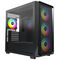 Montech X5M PC Case, Mid Tower, Micro-ATX, ARGB, Tempered Glass - Black