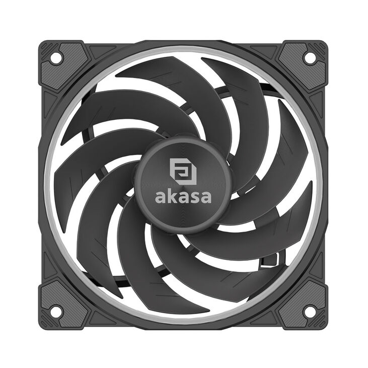 Akasa SOHO AR12 Reverse PWM Fan, RGB - 120 mm, black image number 5