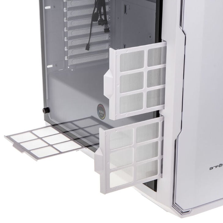 BitFenix Enso RGB Midi-Tower, Tempered Glass - weiß image number 7