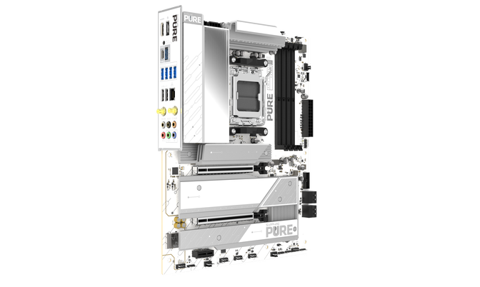 Sapphire Pure X870A WiFi7 Mainboard,  Sockel AM5, AMD X870, ATX, DDR5 image number 3