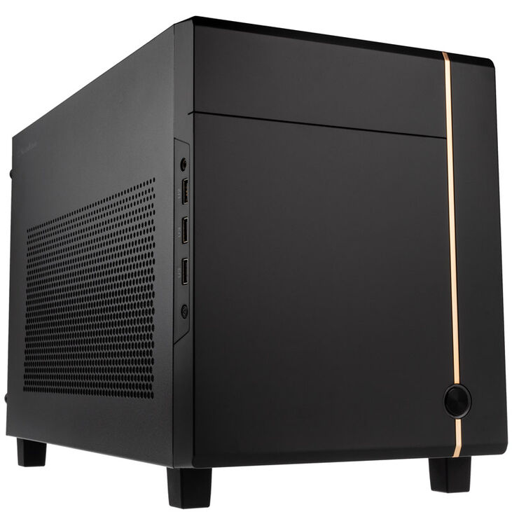 SilverStone SST-SG14B Sugo Mini-ITX Gehäuse - schwarz image number 0