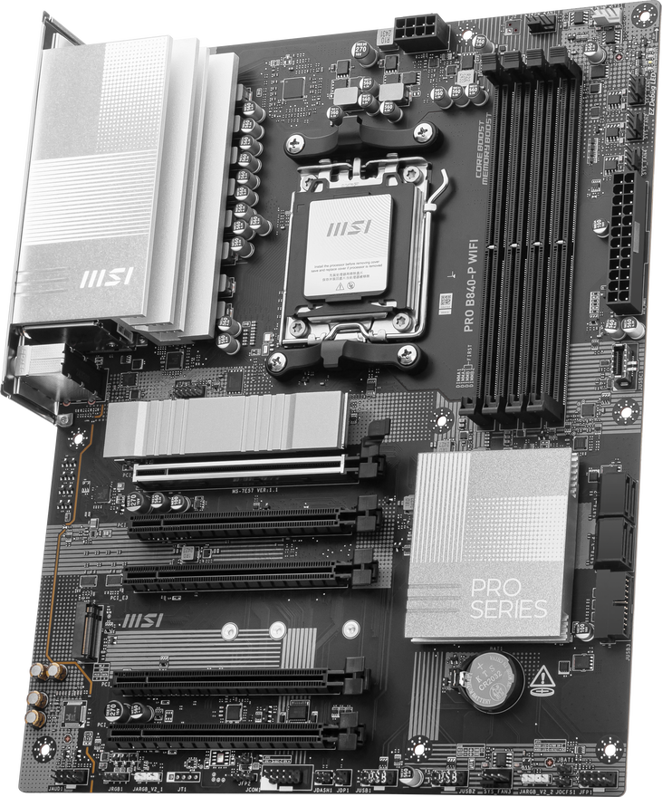 MSI PRO B840-P WiFi motherboard, Socket AM5, AMD B840, ATX, DDR5 image number 3