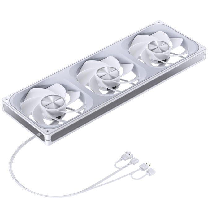 Jonsbo ZA-420WR PWM Fan, Reverse, ARGB - 3x 140mm, white image number 9