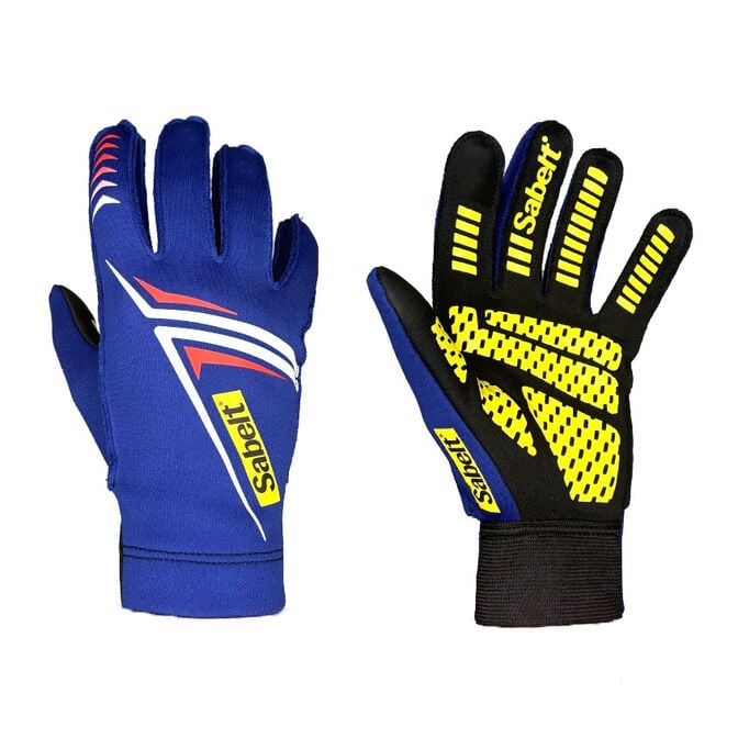 Sabelt G34 Sim Gloves Racing Gloves, touch-capable, silicone palm, 216-223mm circumference - blue, S image number 0