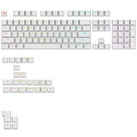 Glorious GPBT Backlit Keycaps, ANSI Layout (US), PBT, Dye-Sub - White