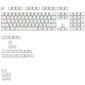 Glorious GPBT Backlit Keycaps, ANSI Layout (US), PBT, Dye-Sub - White