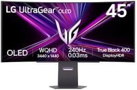 LG UltraGear OLED GX9 45GX900A-B 45 Inch UWQHD Curved Gaming Monitor, 240Hz, OLED, G-SYNC Compatible
