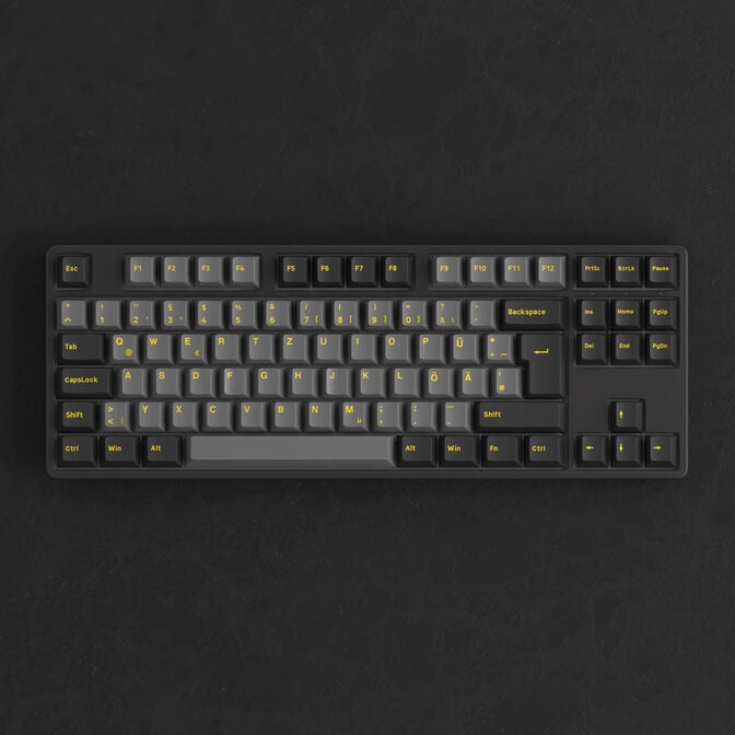 AKKO Black & Gold 5087S Gaming Tastatur, RGB &ndash; Akko V3 Cream Yellow Pro Switches, ISO DE, schwarz & gold image number 7