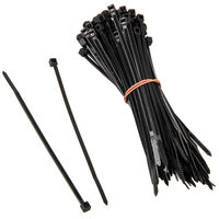 Kolink Black PA 66 Plastic Cable Ties - 2.5mm x 100mm - 100 Pack