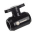 Bitspower Absperrhahn 2x IG 1/4 Zoll, schwarzer Griff - matt black image number null