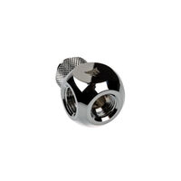 Corsair Hydro X Series XF Adapter Y-Splitter G1/4 inch AG to 2x G1/4 inch IG - rotatable, chrome silver
