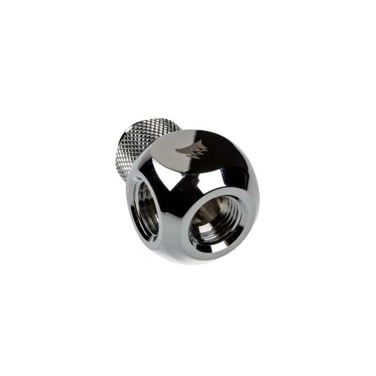 Corsair Hydro X Series XF Adapter Y-Splitter G1/4 Zoll AG auf 2x G1/4 Zoll IG - drehbar, chrome silb image number 0