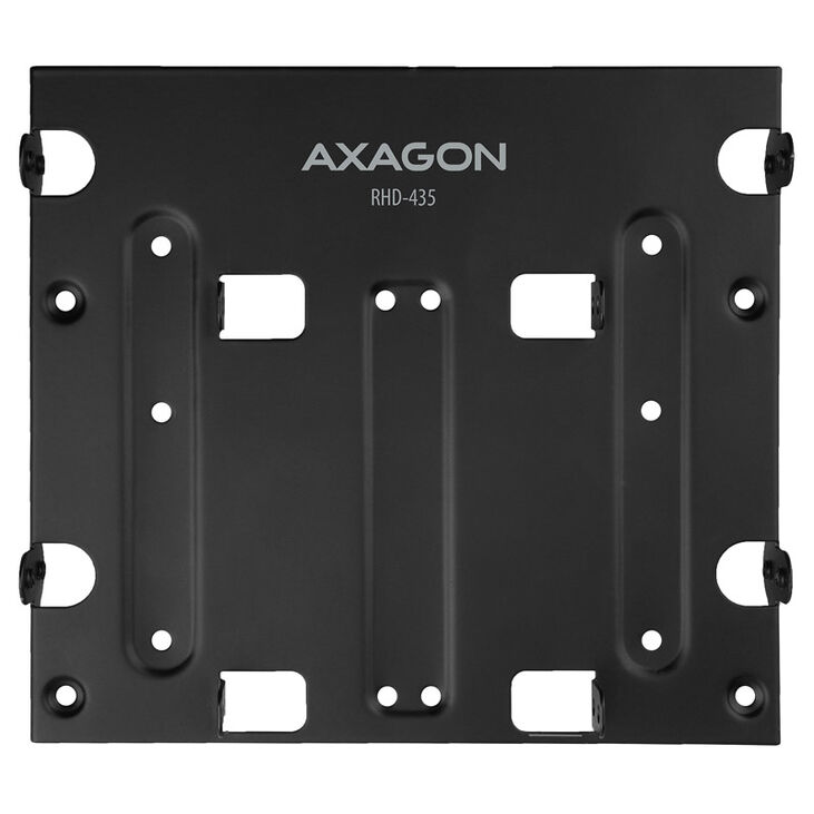 AXAGON RHD-435 mounting frame for 4x 2.5"/2x 2.5" + 1x 3.5" in 5.25" slot - black image number 5
