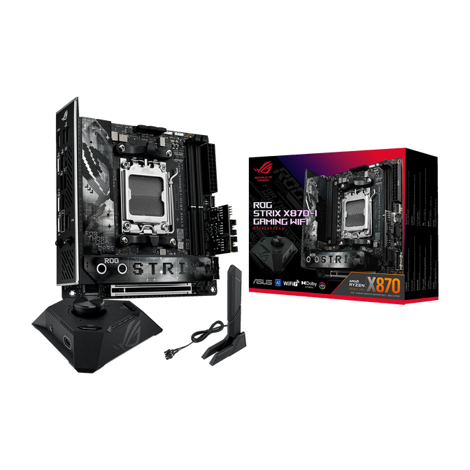 ASUS ROG Strix X870-I Gaming WiFi Mainboard, AMD X870, Sockel AM5, DDR5 image number 0