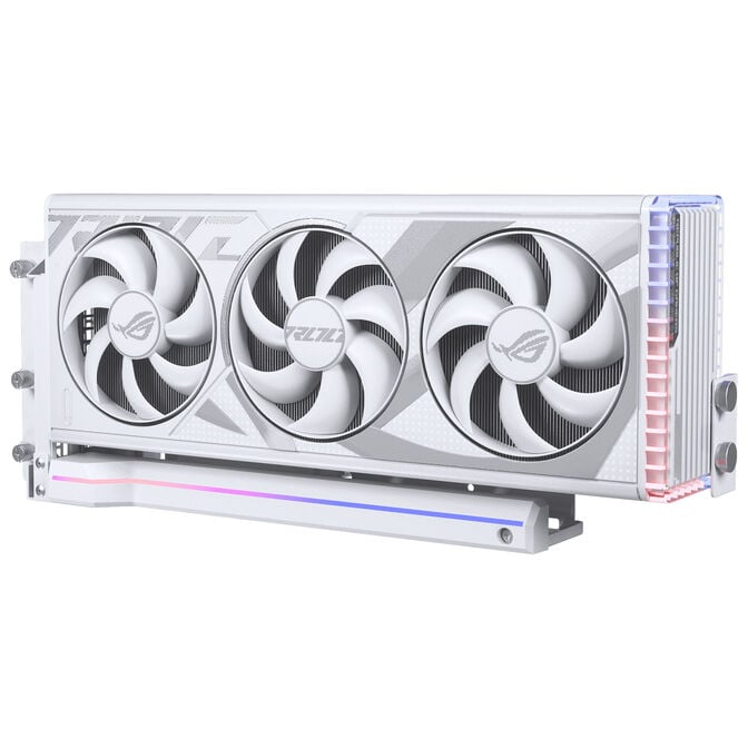 Phanteks Premium PCIe Gen 5 Vertical GPU Bracket, DRGB, with PCIe 5.0 Riser Cable - 220mm, white image number 1