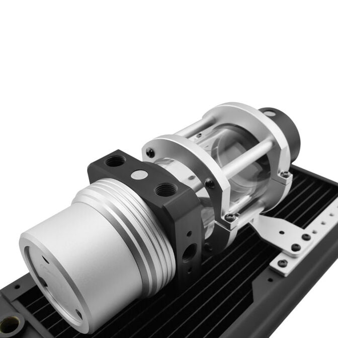 Singularity Computers Protium Ausgleichsbeh&auml;lter 100 mm - Acetal, schwarz/silber image number 1
