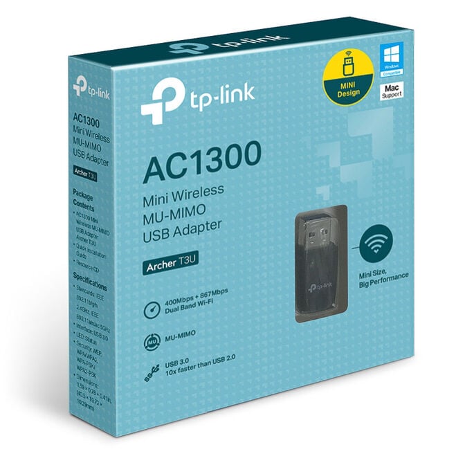 TP-Link Archer T3U AC1300 Mini Wireless MU-MIMO USB Adapter image number 2