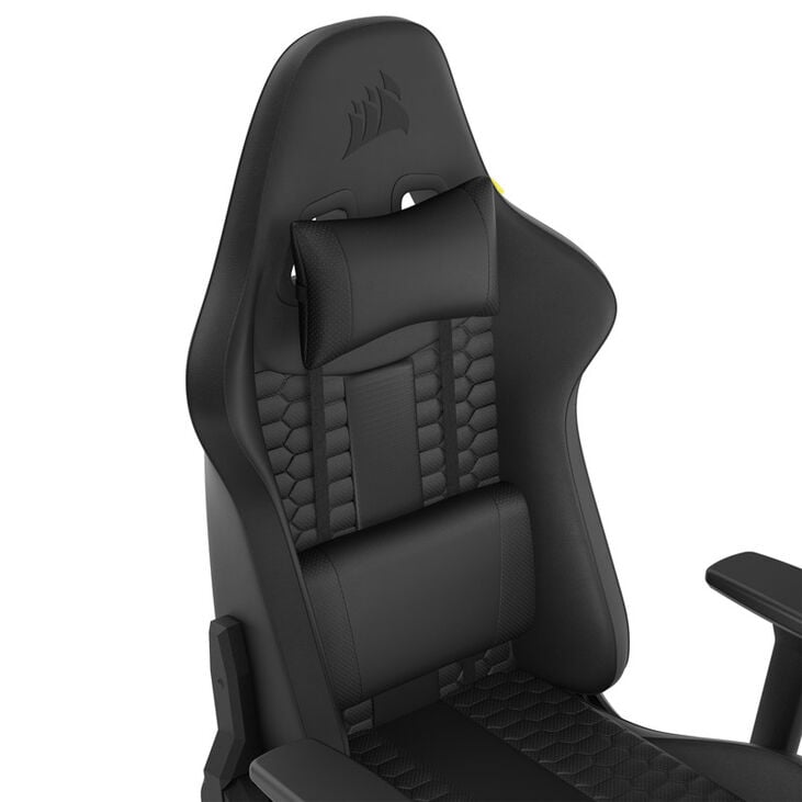 Corsair TC100 Relaxed Gaming Chair, Faux Leather - Black image number 5