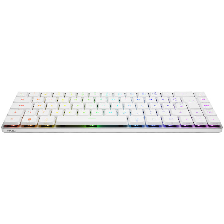 ASUS ROG Falchion RX Low Profile Gaming Tastatur, RX RED - weiß, silber image number 3