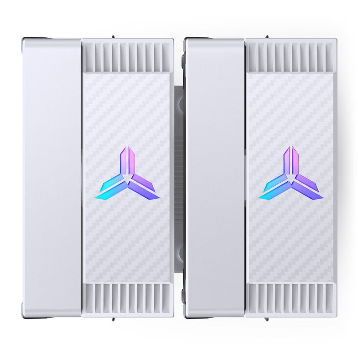 Jonsbo CR-3000E CPU cooler, dual tower, RGB - 120mm, white image number 6