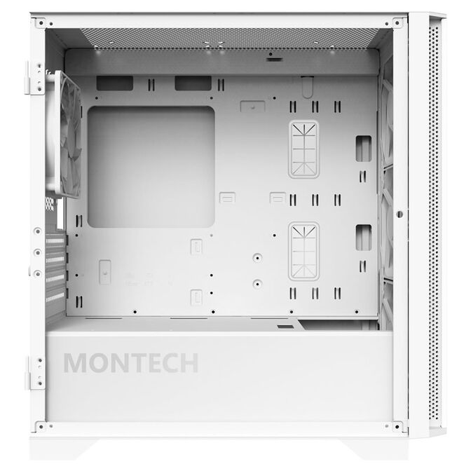 Montech AIR 100 ARGB, Micro-ATX, Tempered Glass - white image number 3