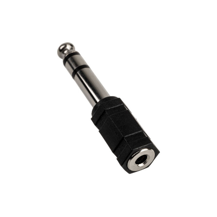 InLine Audio Adapter, 6,3mm Klinke Stecker an 3,5mm Buchse (Stereo) - schwarz image number 1