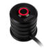Alphacool Powerbutton with button 19mm red illuminated - Deep Black image number null