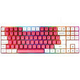 GAMIAC TKL90G Gaming Keyboard, Kailh Blue Switches, RGB - white/red image number null