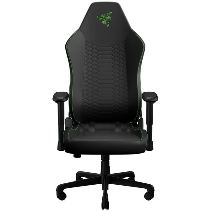 Razer Iskur V2 X NewGen Gaming Chair, Lumbar Support, CoolTouch Padding, 152&deg; Recline - Black/Green image number 1