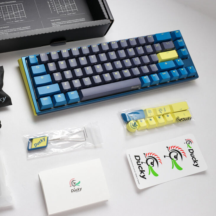 Ducky One 3 Daybreak SF Gaming Tastatur, RGB LED - MX-Blue (US) image number 9
