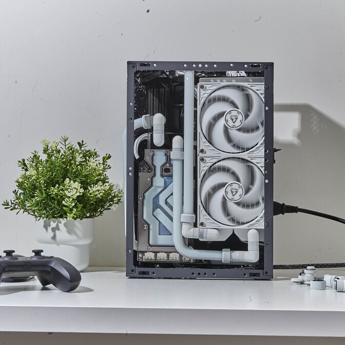SSUPD Meshroom S V2 PC Case, Mini Case, ATX, Mesh &ndash; White image number 9