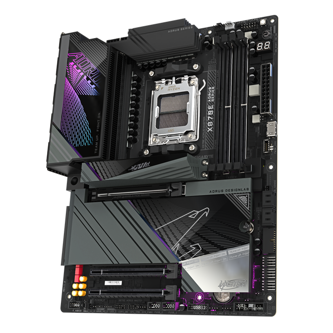 Gigabyte X870E AORUS Master Mainboard, Sockel AM5, AMD X870E, ATX, DDR5 image number 3