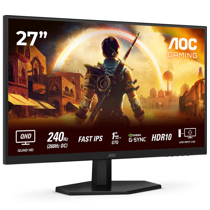 AOC Q27G42ZE 27 Zoll WQHD Gaming Monitor, 240Hz, IPS, Adaptive Sync image number 1
