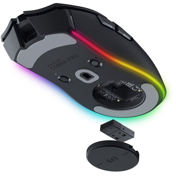 Razer Cobra Pro Gaming Mouse, USB/Bluetooth - black image number 4