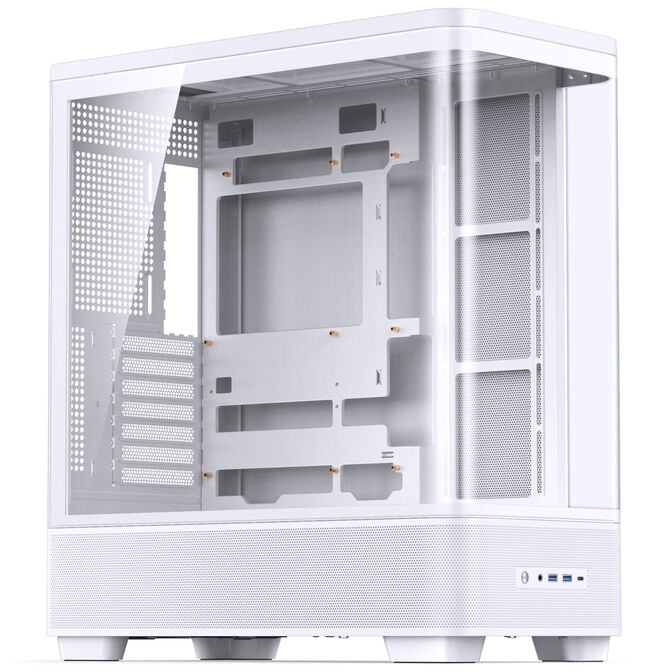 Jonsbo TK-5 PC Case, Mid Tower, ATX, Tempered Glass - white image number 0
