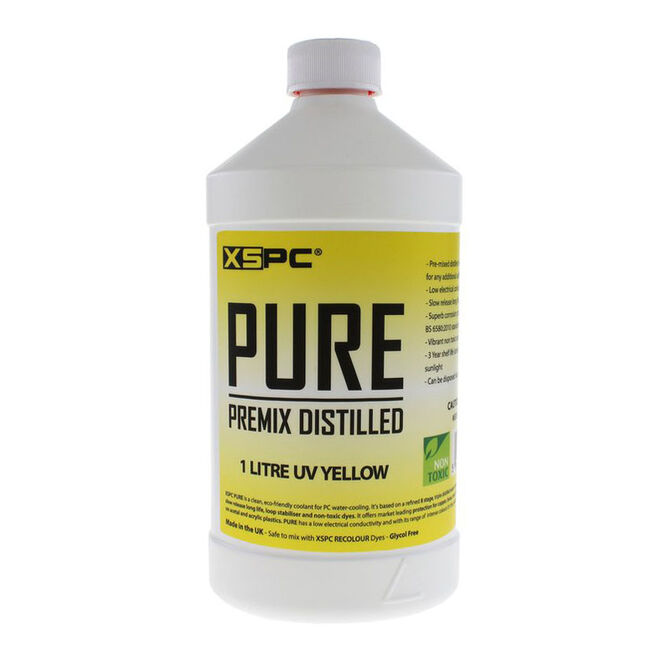 XSPC Pure Coolant, 1 Litre - yellow, UV image number 0