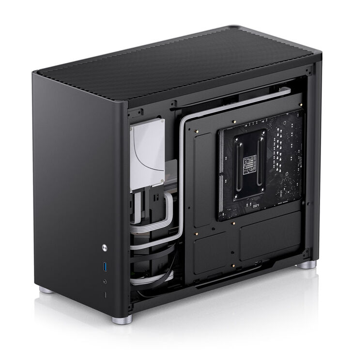 Jonsbo D30 Micro-ATX Case, Tempered Glass - black image number 8
