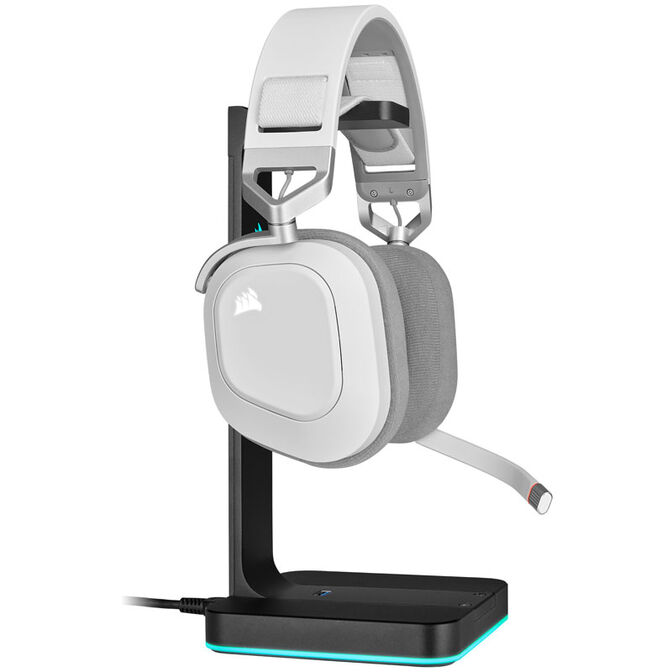 Corsair HS80 RGB Wireless Gaming Headset - white image number 3