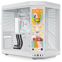 Hyte Y70 Touch Infinite PC-Gehäuse, Midi-Tower, ATX, Tempered Glass - Weiß