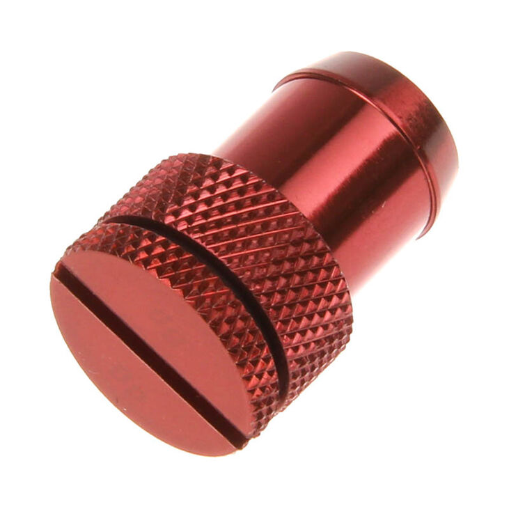 Bitspower Adapter 13mm ID auf G1/4 Zoll IG mit Verschlussstopfen - rot image number 1