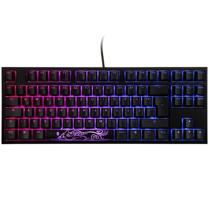 Ducky One 2 TKL PBT Gaming Tastatur, MX-Blue, RGB LED - schwarz image number 1