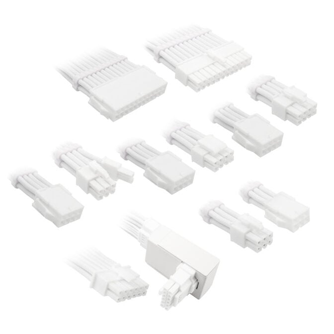 Kolink Core Pro Braided Cable Extension Kit 12V-2x6 Typ 1 - Brilliant White image number 0