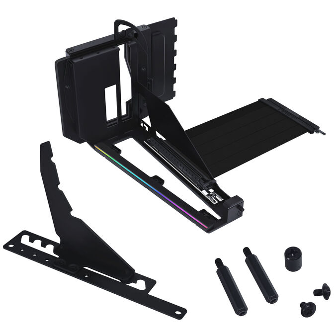 Lian Li Multi-Directional 4 Slots Vertikales GPU-Bracket v3, mit PCIe 5.0-Riser-Kabel - schwarz image number 7